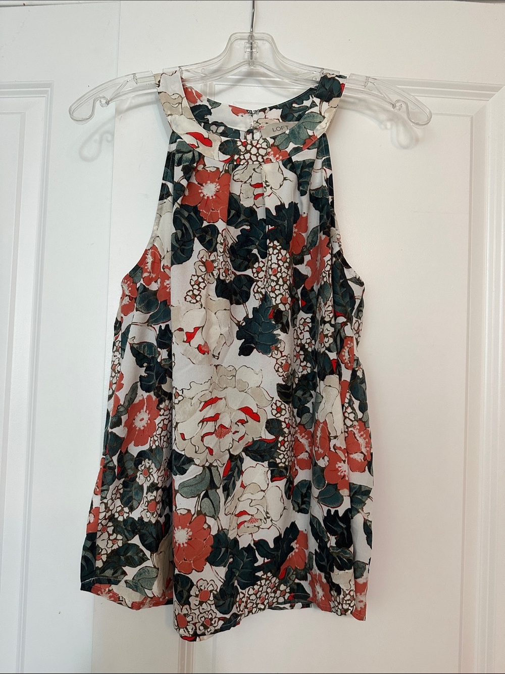 Loft size medium LOFT multicolor floral halter tank top. Excellent Condition.